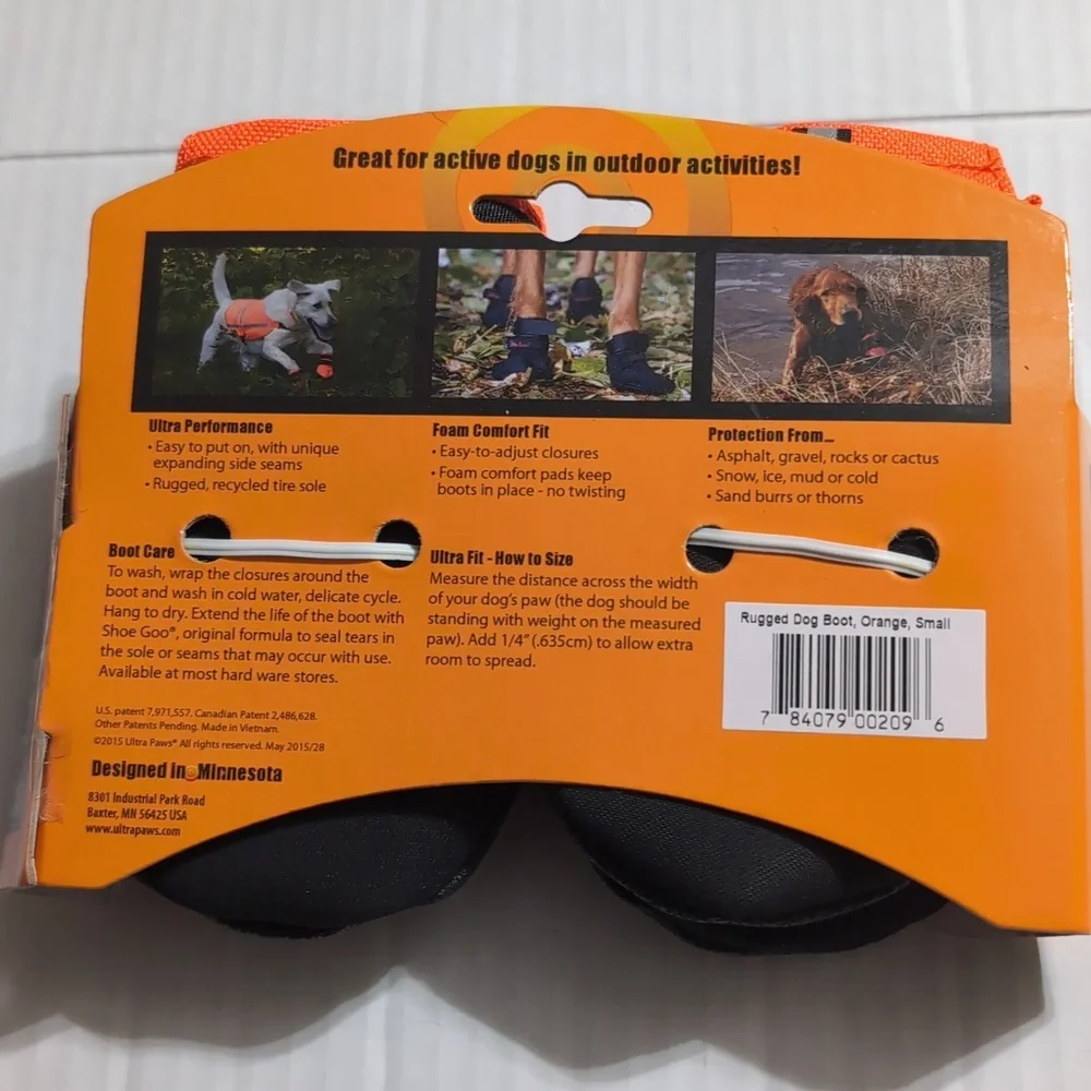 NEW Ultra Paws Rugged Dog Boots Shoes Small 2.25